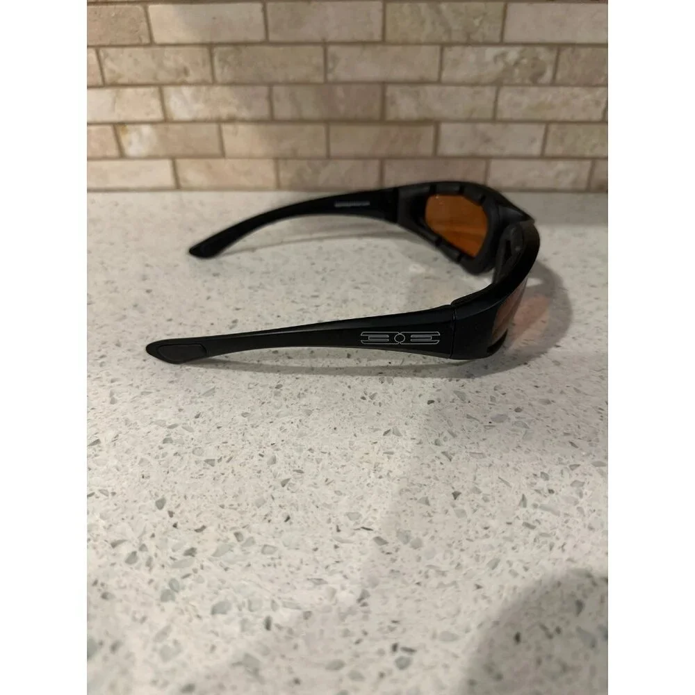 Epoch‎ Eyewear Motorcycle Riding Sports Sunglasses Black Frame Smoke Lens